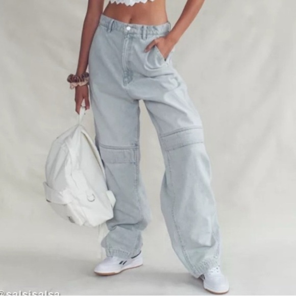 BDG 27 Urban Outfitters Extreme Construction Baggy Hi Rise
Jean WIDE LEG Barrel - Picture 1 of 14
